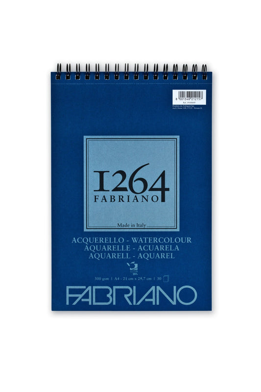 Fabriano 1264 25% Watercolour Pad Cold Pressed 300gsm A4 30 Shts - theartshop.com.au