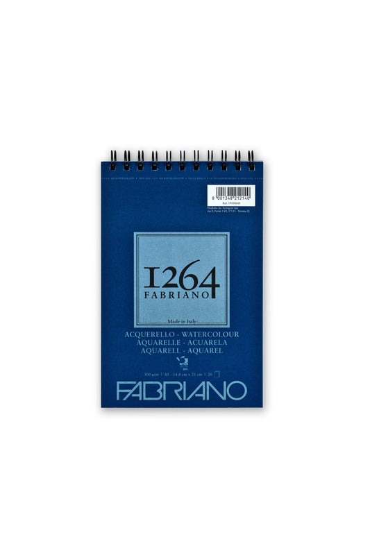 Fabriano 1264 25% Watercolour Pad Cold Pressed 300gsm A5 20 Shts - theartshop.com.au