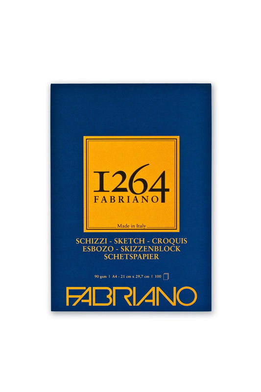 Fabriano 1264 Sketch Pad 90gsm A4 100 Shts - theartshop.com.au