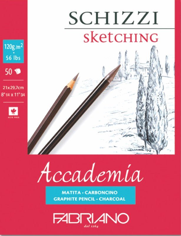 Fabriano Accademia Schizzi Pad 120gsm 50 Sheet - A4 - theartshop.com.au