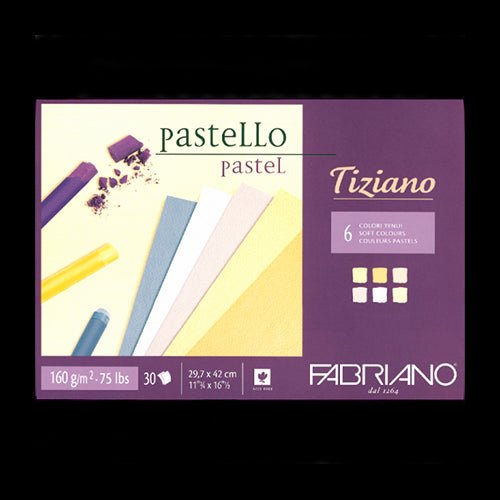 Fabriano Tiziano Pastel Pad A3 Soft Colours Pad 160gsm 30 Sheets - theartshop.com.au