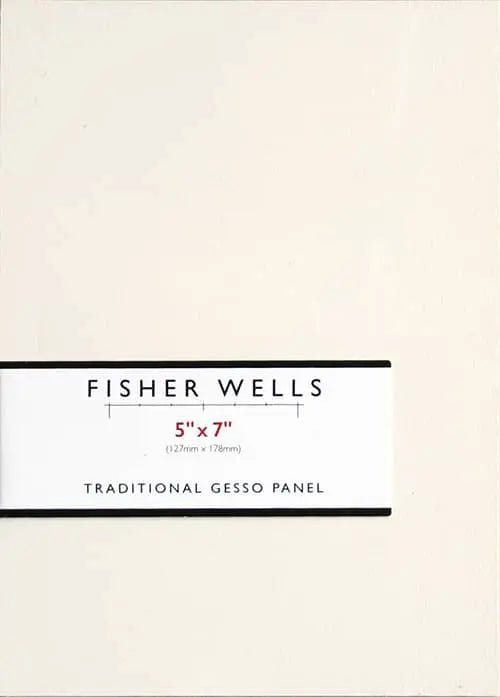 Fisher Wells Traditional Gesso Panel 5 x 7" - theartshop.com.au