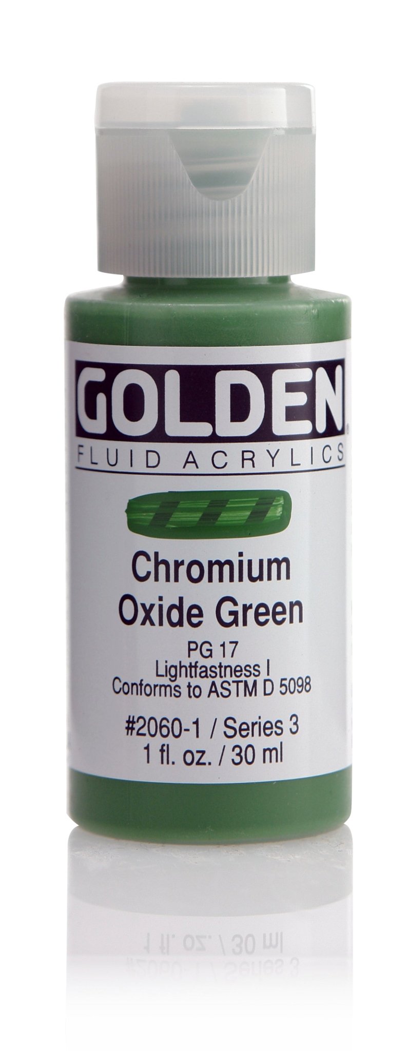 Golden Fluid Acrylic 30ml Chromium Oxide Green - theartshop.com.au