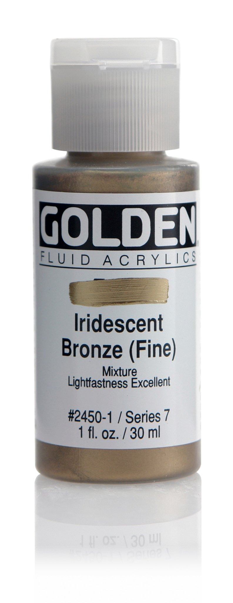 Golden Fluid Acrylic 30ml Iridescent Bronze Fine - theartshop.com.au