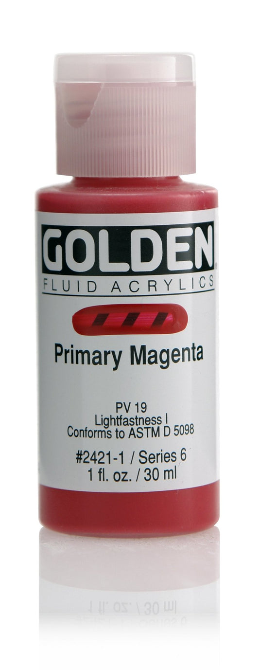 Golden Fluid Acrylic 30ml Primary Magenta - theartshop.com.au