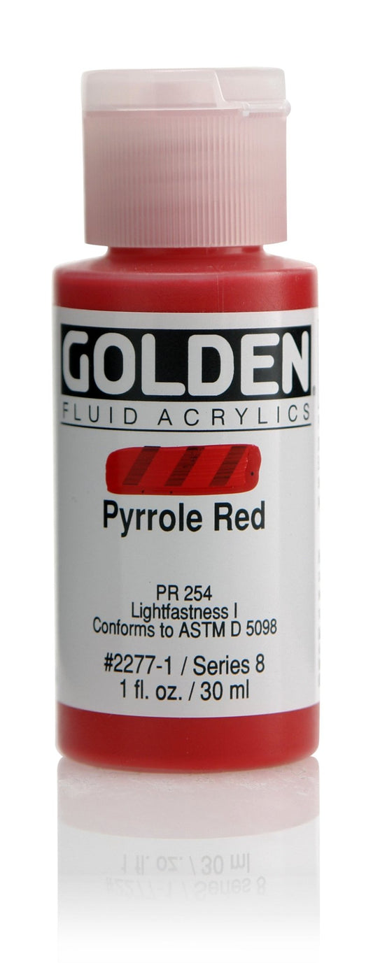Golden Fluid Acrylic 30ml Pyrrole Red - theartshop.com.au