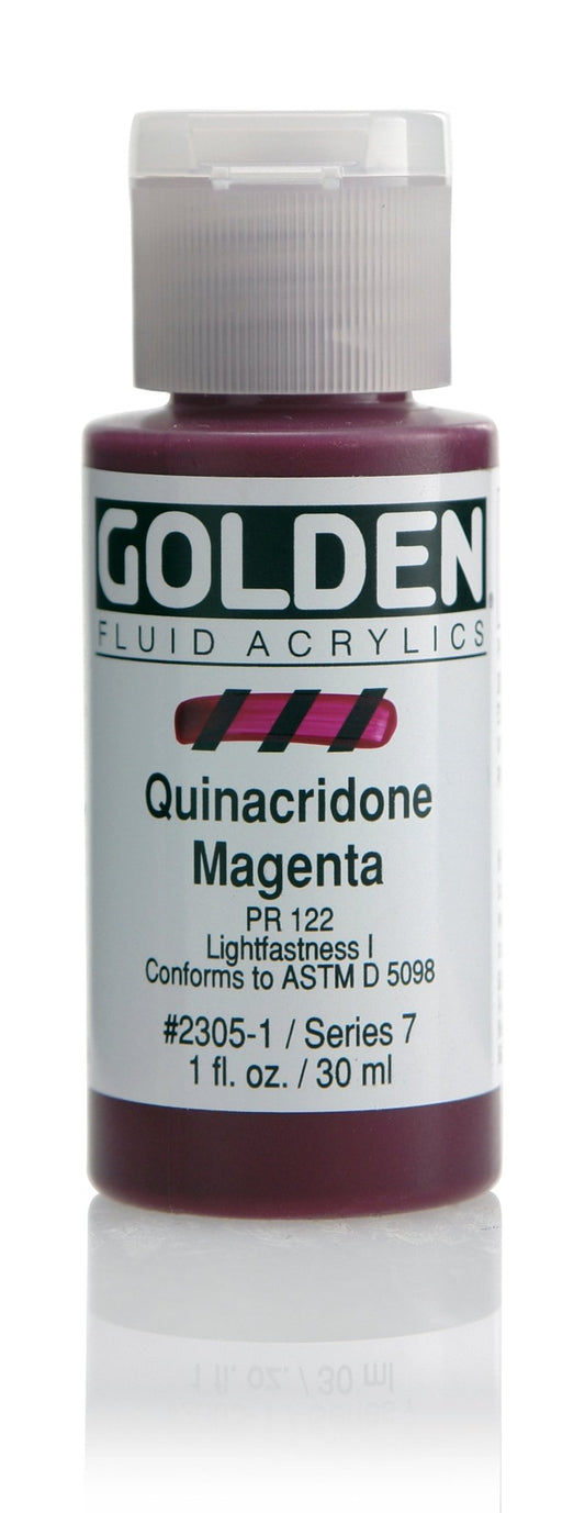 Golden Fluid Acrylic 30ml Quinacridone Magenta - theartshop.com.au