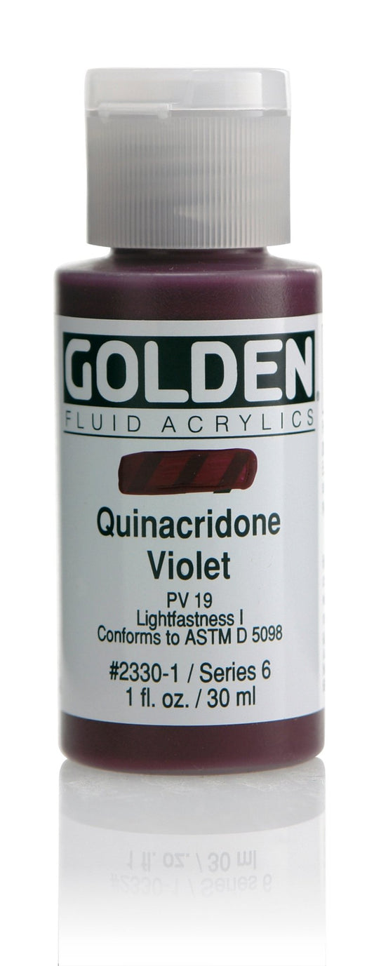 Golden Fluid Acrylic 30ml Quinacridone Violet - theartshop.com.au