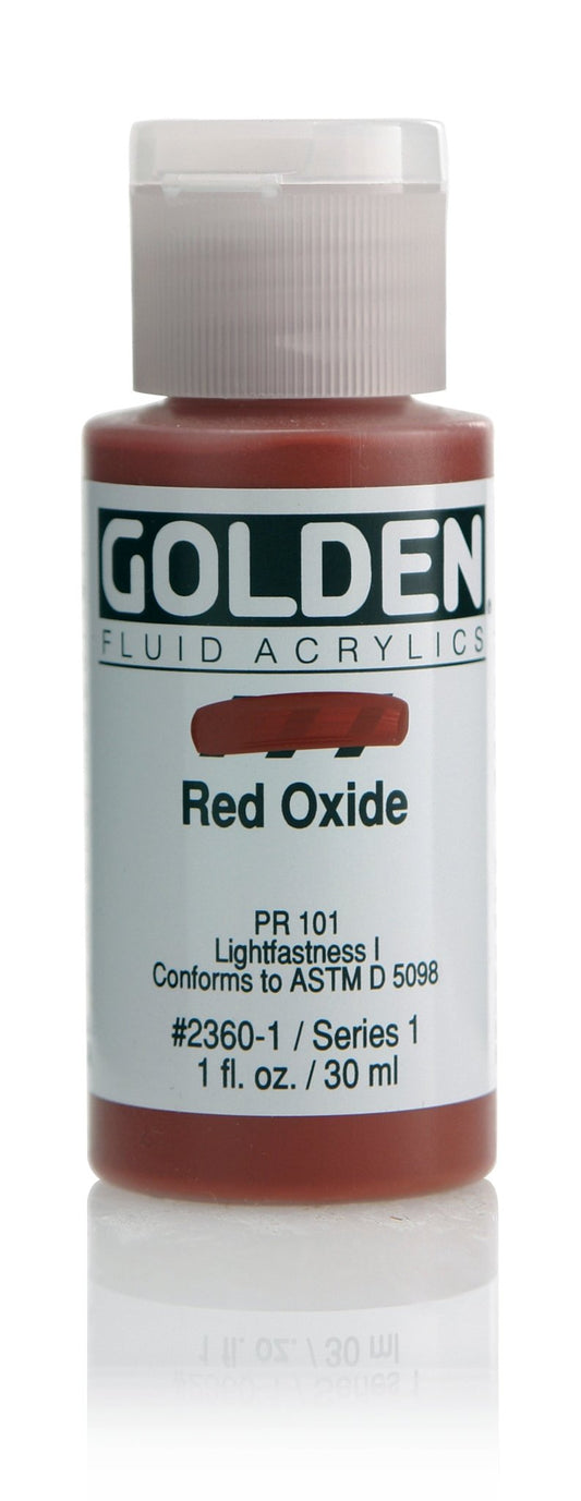 Golden Fluid Acrylic 30ml Red Oxide - theartshop.com.au