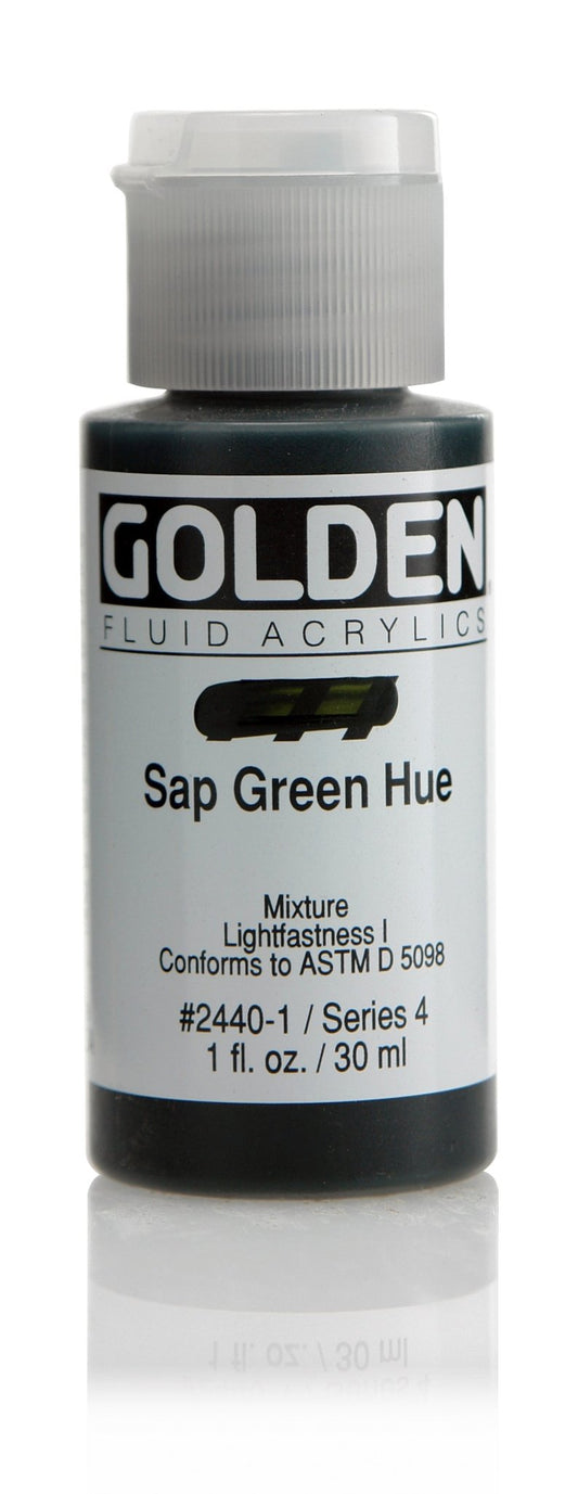Golden Fluid Acrylic 30ml Sap Green Hue - theartshop.com.au
