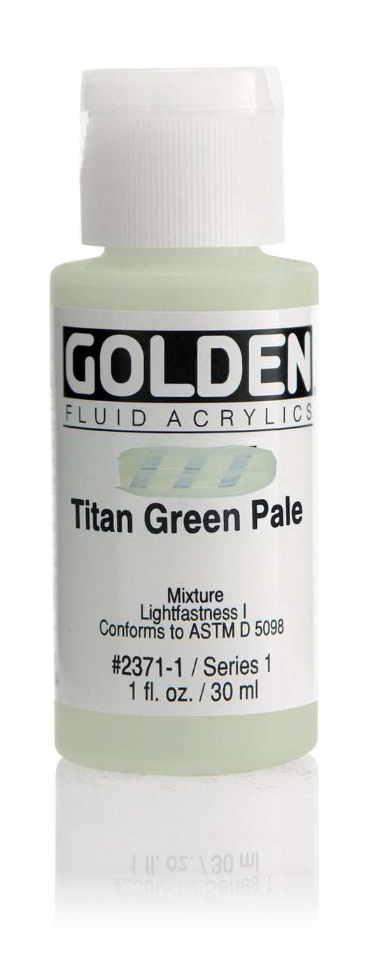 Golden Fluid Acrylic 30ml Titan Green Pale - theartshop.com.au