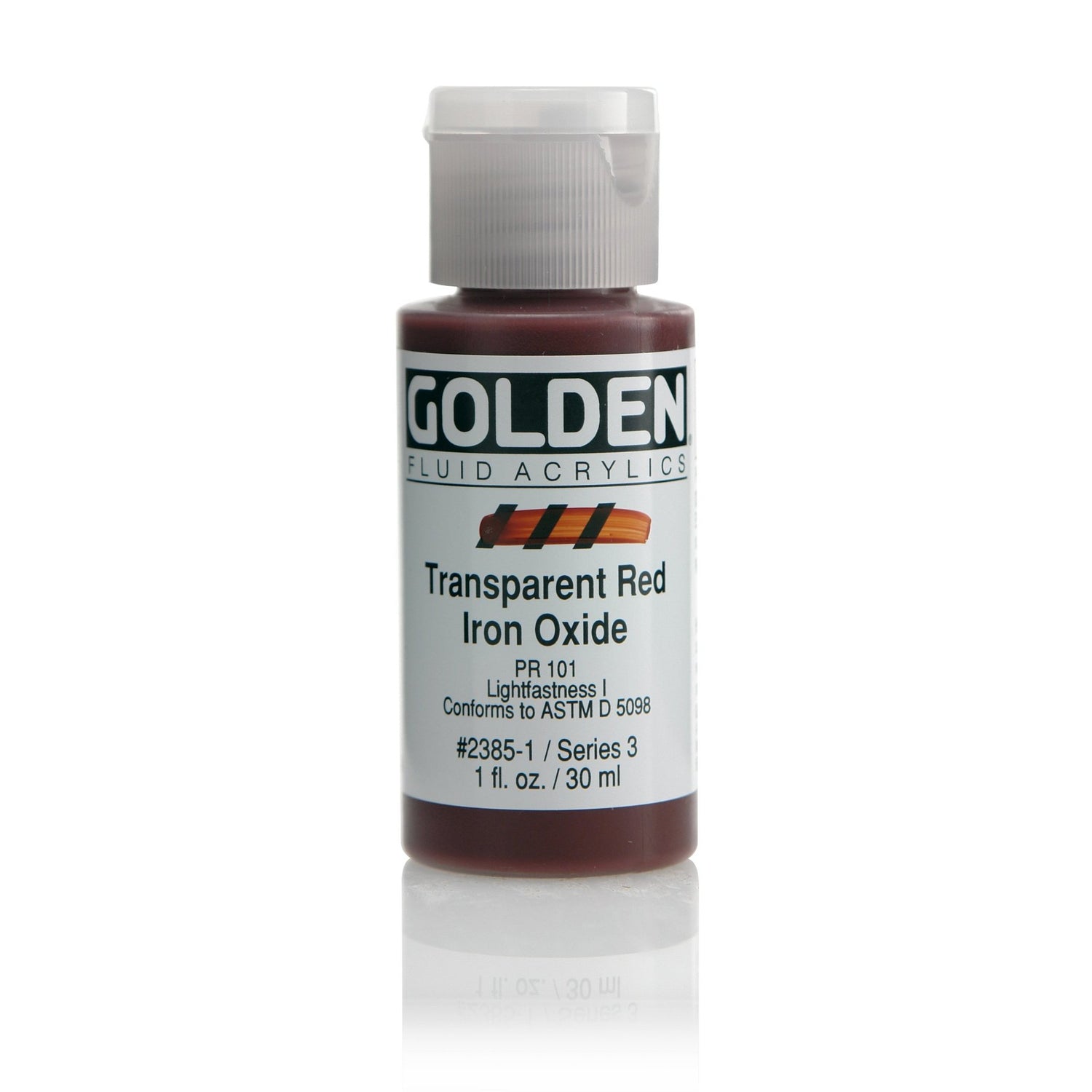 Golden Fluid Acrylic 30ml Trans Red Iron Oxide - theartshop.com.au