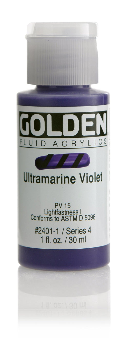Golden Fluid Acrylic 30ml Ultramarine Violet - theartshop.com.au