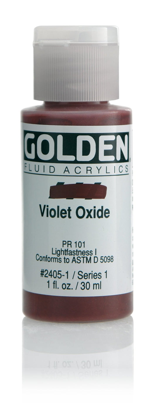 Golden Fluid Acrylic 30ml Violet Oxide - theartshop.com.au