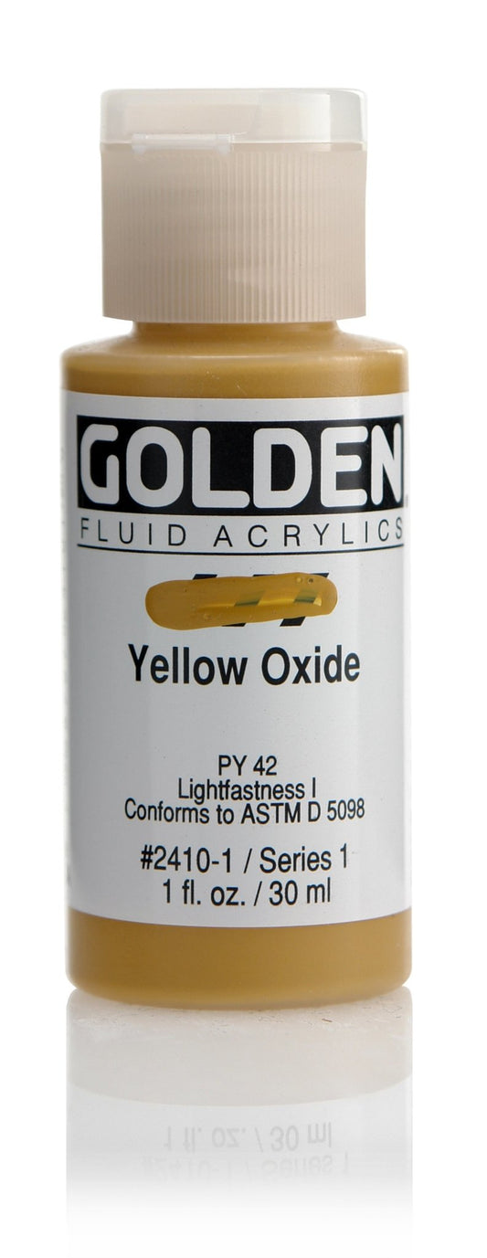 Golden Fluid Acrylic 30ml Yellow Oxide - theartshop.com.au