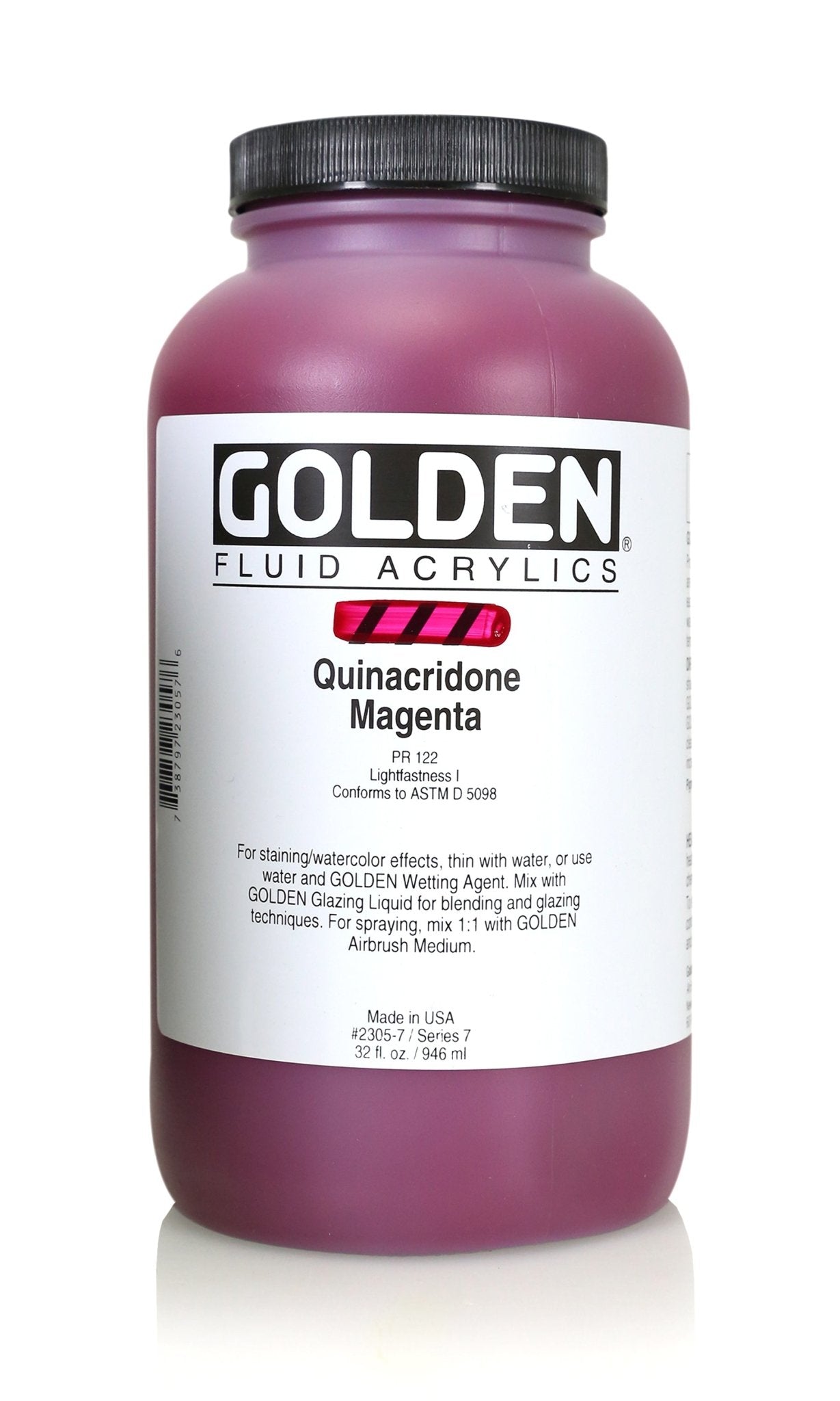 Golden Fluid Acrylics 946ml Quinacridone Magenta - theartshop.com.au