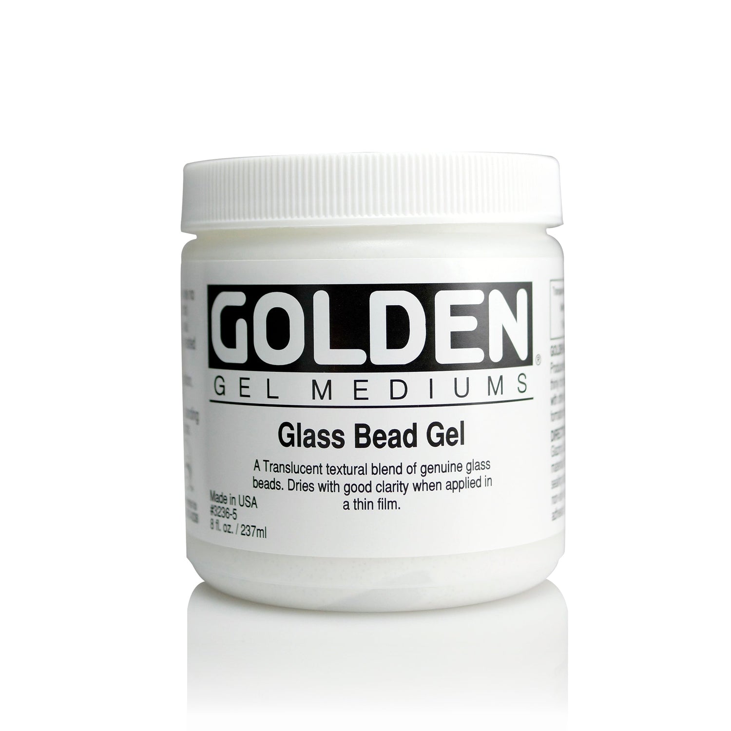 Golden Glass Bead Gel 237ml Tub - theartshop.com.au