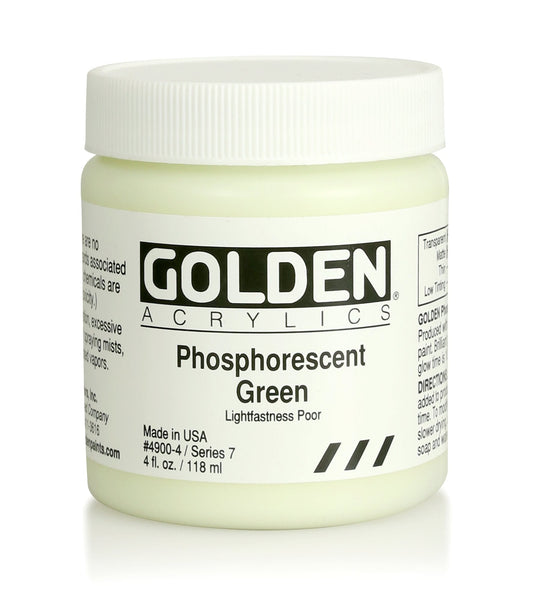 Golden Heavy Body Acrylic 118ml Phosphorescent Green - theartshop.com.au