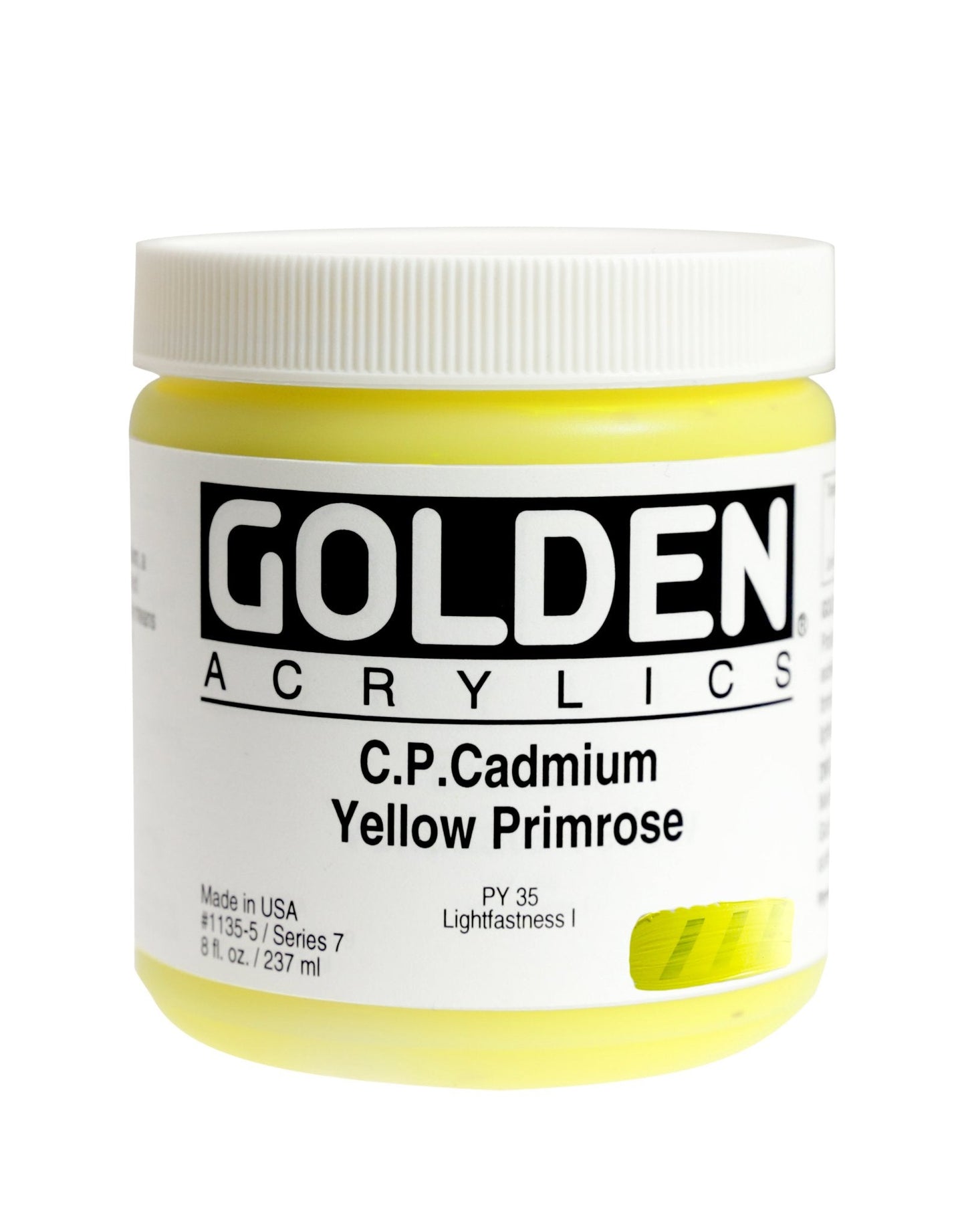 Golden Heavy Body Acrylic 237ml Cadmium Yellow Primrose - theartshop.com.au