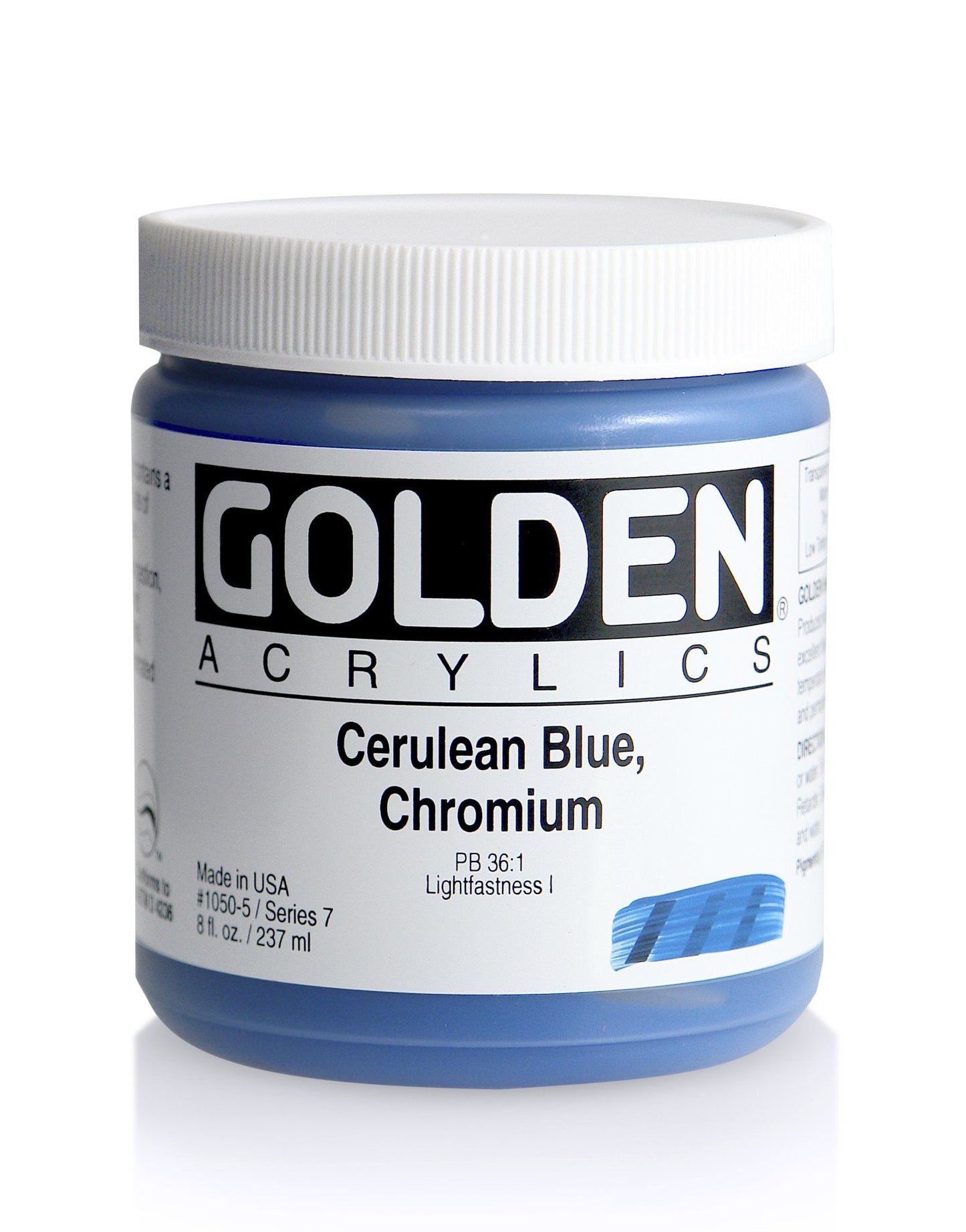 Golden Heavy Body Acrylic 237ml Cerulean Blue Chromium - theartshop.com.au