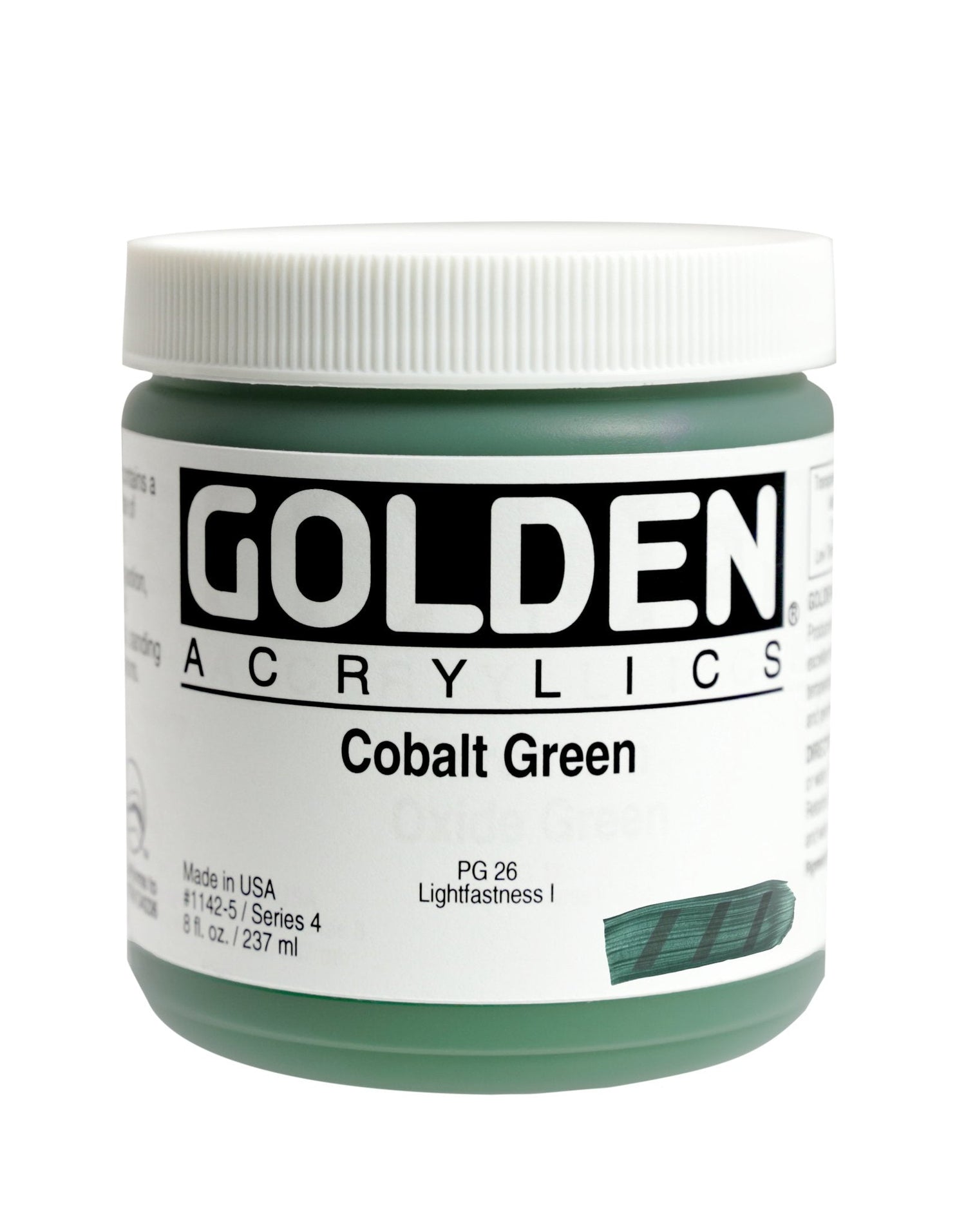 Golden Heavy Body Acrylic 237ml Cobalt Green - theartshop.com.au