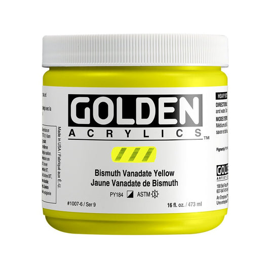 Golden Heavy Body Acrylic 473ml Bismuth Vanadate Yellow - theartshop.com.au