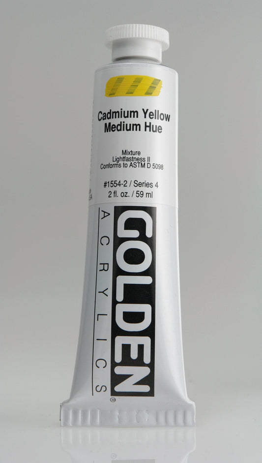 Golden Heavy Body Acrylic 59ml Cadmium Yellow Medium Hue - theartshop.com.au