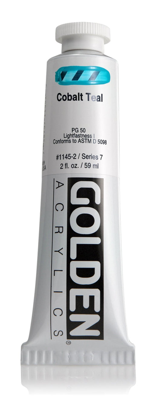 Golden Heavy Body Acrylic 59ml Cobalt Teal - theartshop.com.au