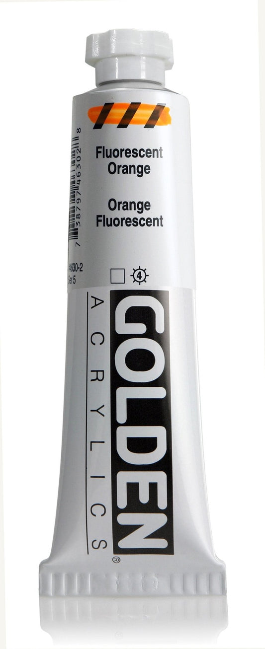 Golden Heavy Body Acrylic 59ml Fluorescent Orange - theartshop.com.au