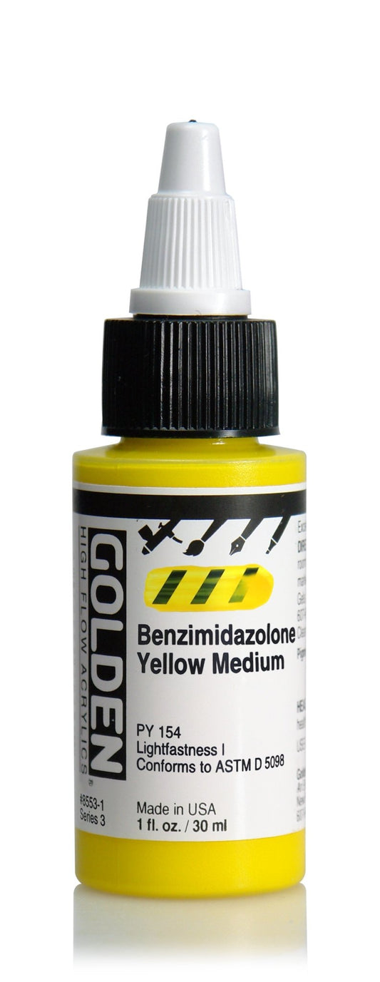 Golden Hi Flow Acrylic 30ml Benzimidazolone Medium - theartshop.com.au