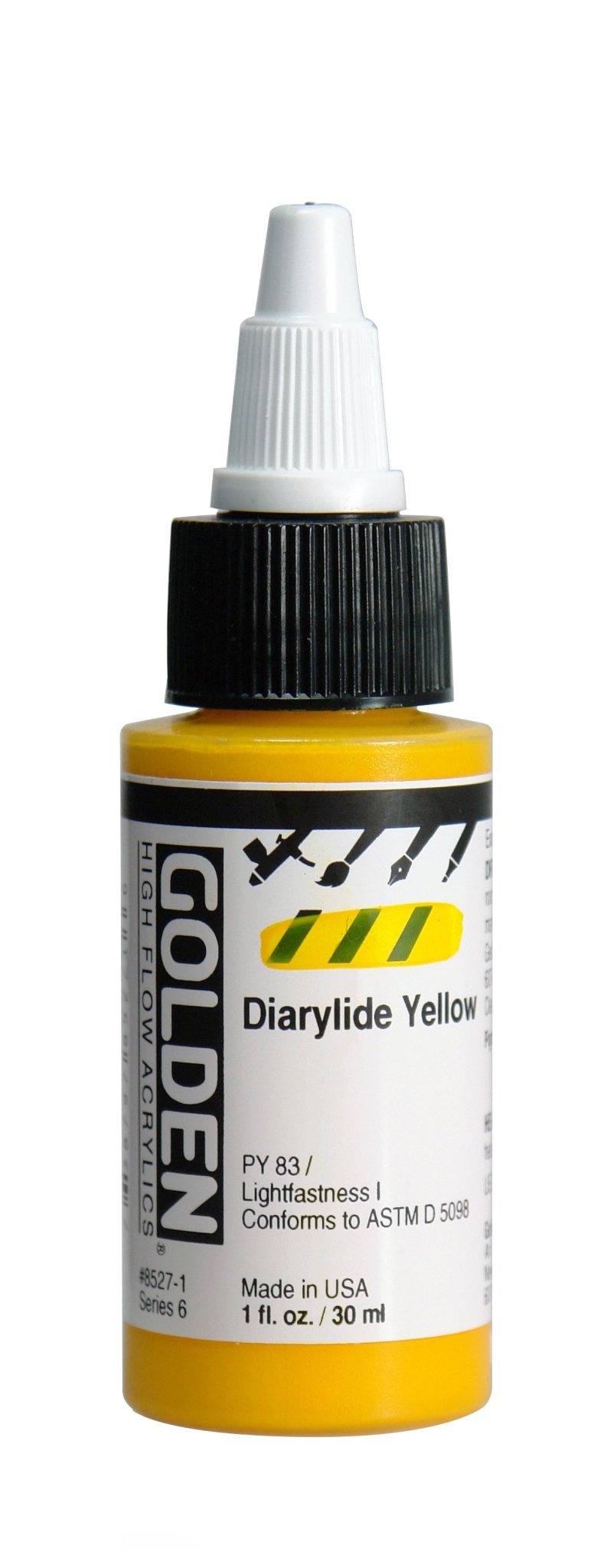 Golden Hi Flow Acrylic 30ml Diarylide Yellow - theartshop.com.au