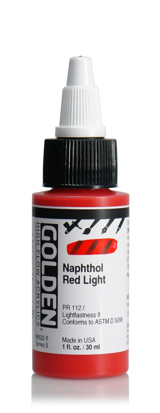 Golden Hi Flow Acrylic 30ml Napthol Red Light - theartshop.com.au