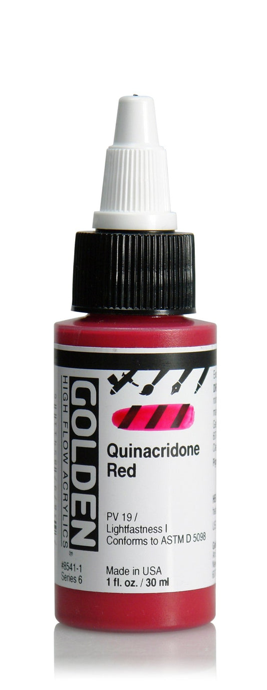 Golden Hi Flow Acrylic 30ml Quinacridone Red - theartshop.com.au