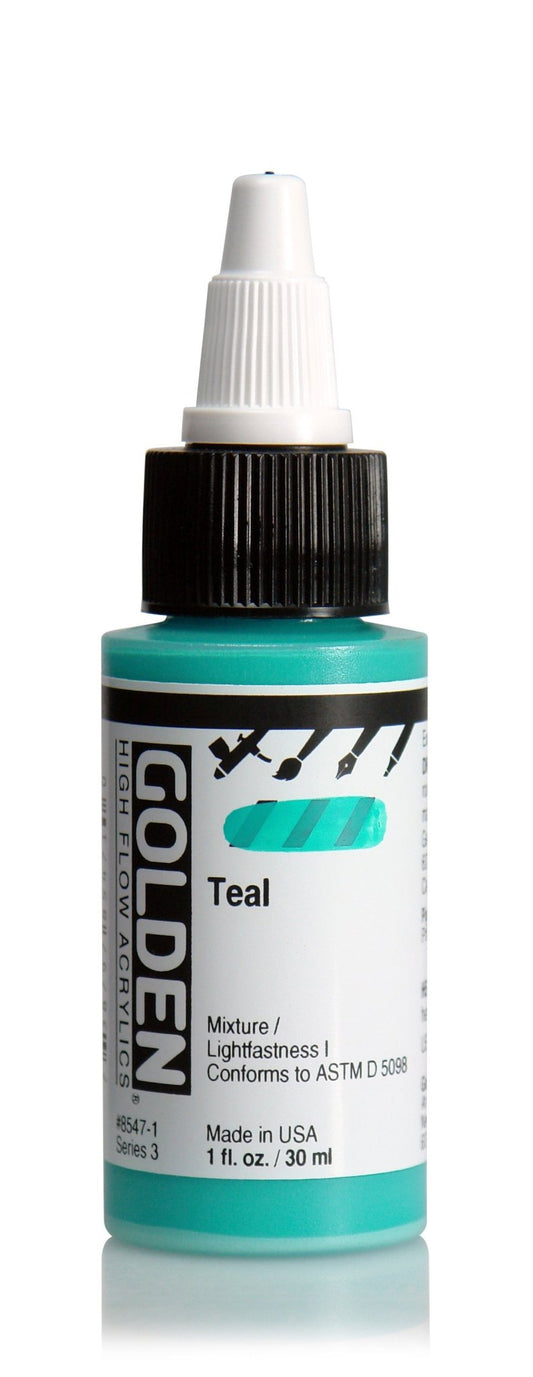 Golden Hi Flow Acrylic 30ml Teal - theartshop.com.au
