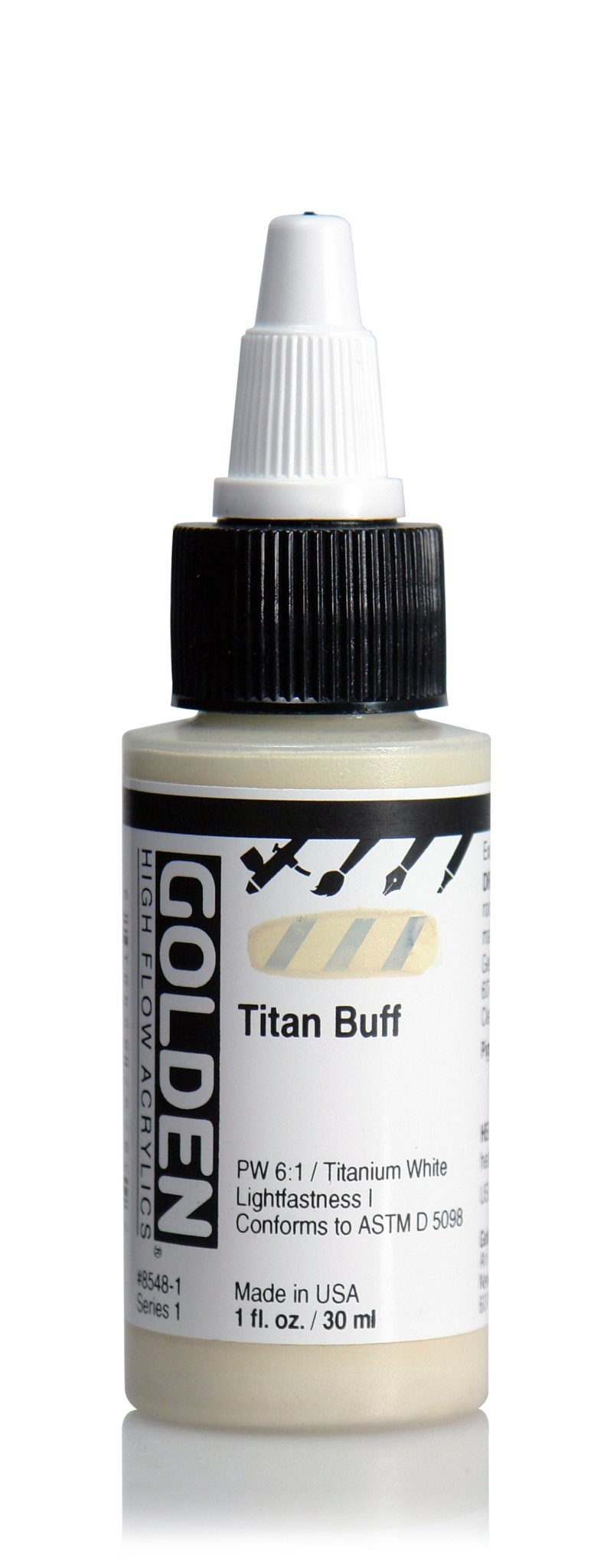 Golden Hi Flow Acrylic 30ml Titan Buff - theartshop.com.au