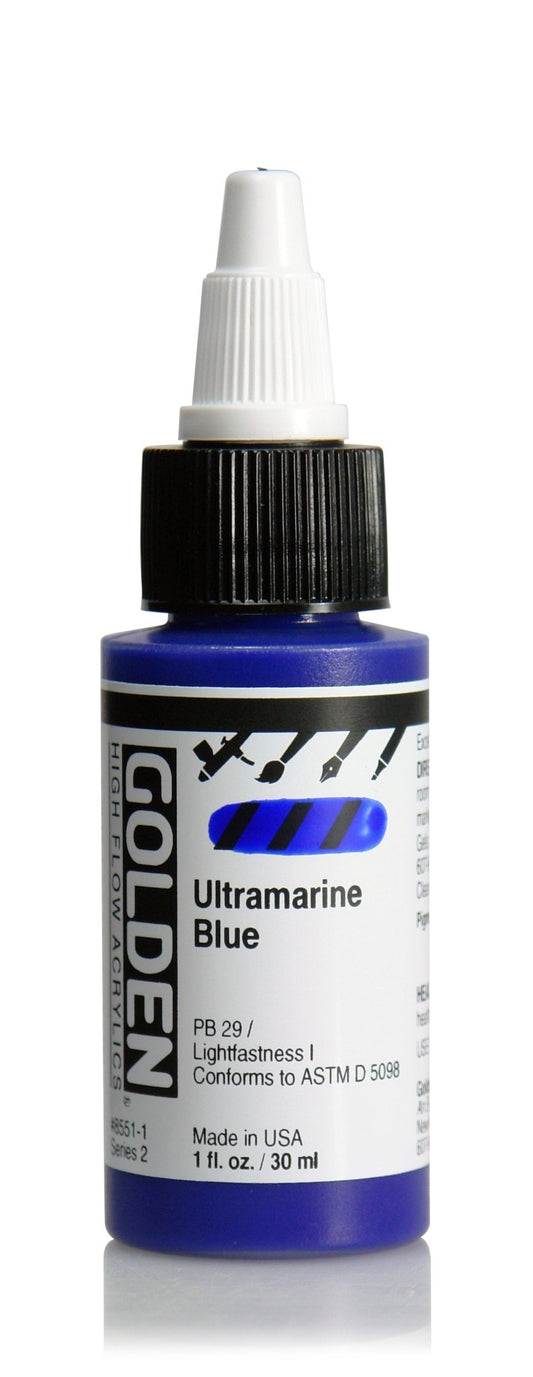 Golden Hi Flow Acrylic 30ml Ultramarine Blue - theartshop.com.au