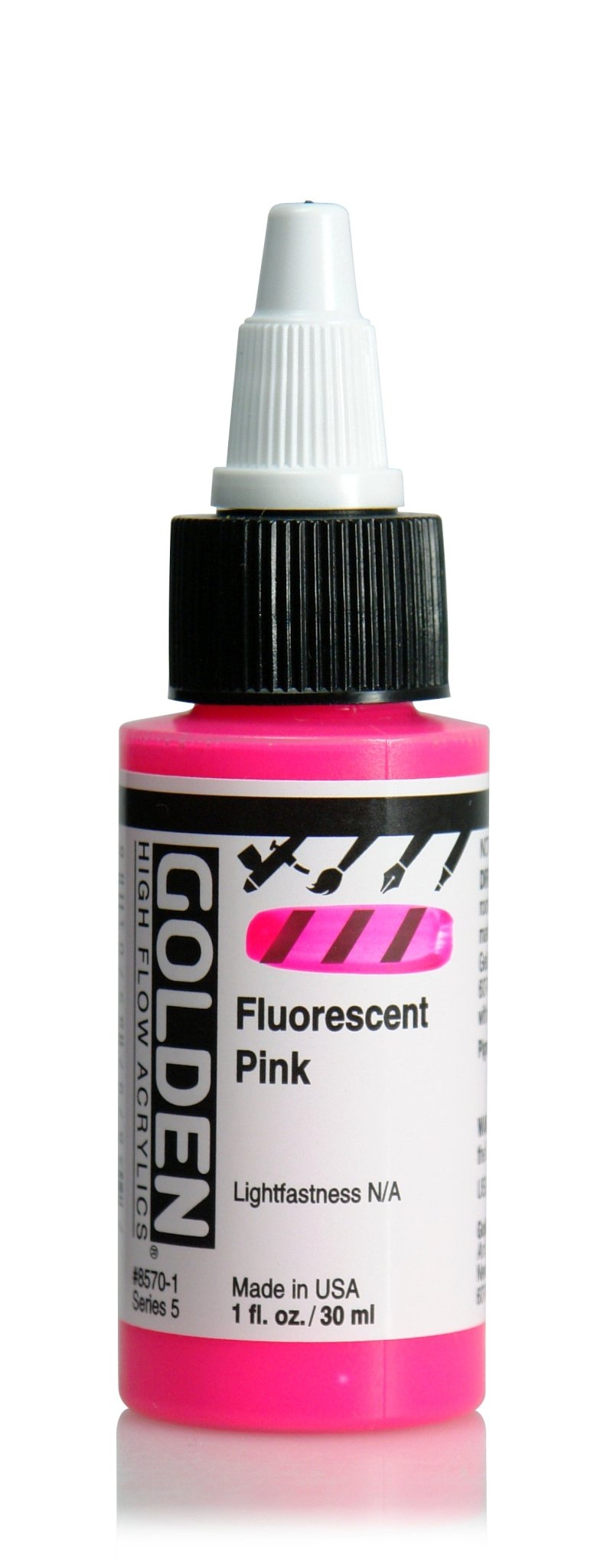 Golden High Flow Acrylic 30ml Fluorescent Pink - theartshop.com.au