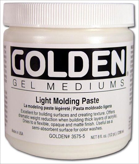 Golden Light Molding Paste 237ml Tub - theartshop.com.au