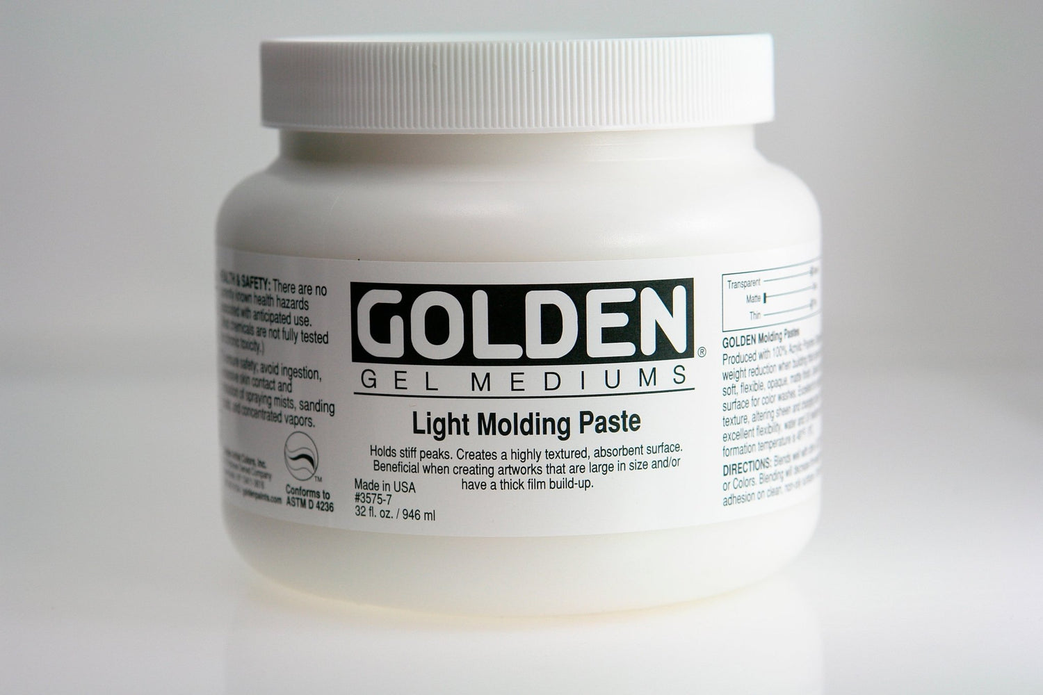 Golden Light Molding Paste 946ml - theartshop.com.au