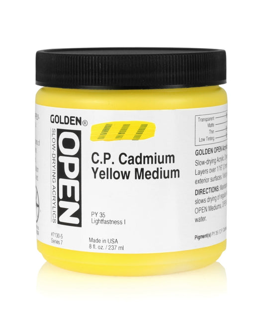Golden Open Acrylics 237ml C.P. Cadmium Yellow Medium - theartshop.com.au