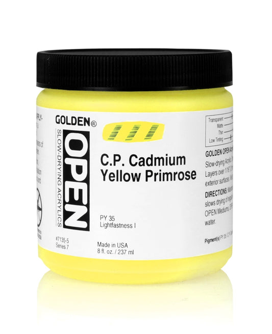 Golden Open Acrylics 237ml C.P. Cadmium Yellow Primrose - theartshop.com.au