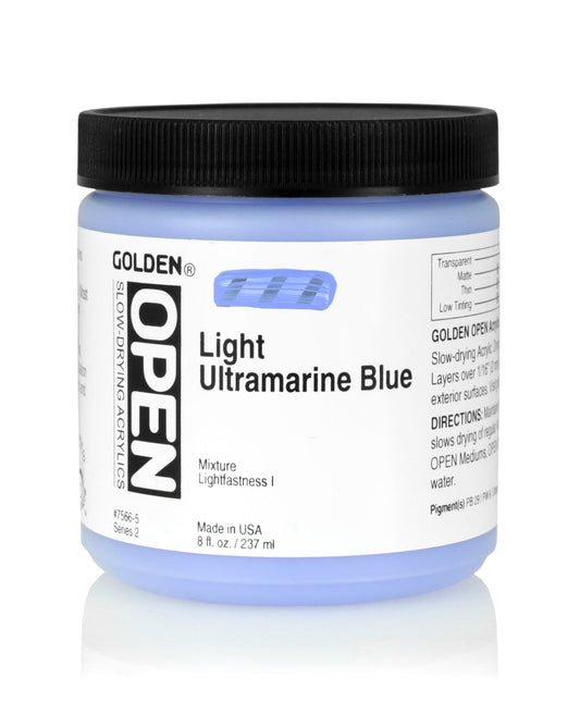Golden Open Acrylics 237ml Light Ultramarine Blue - theartshop.com.au