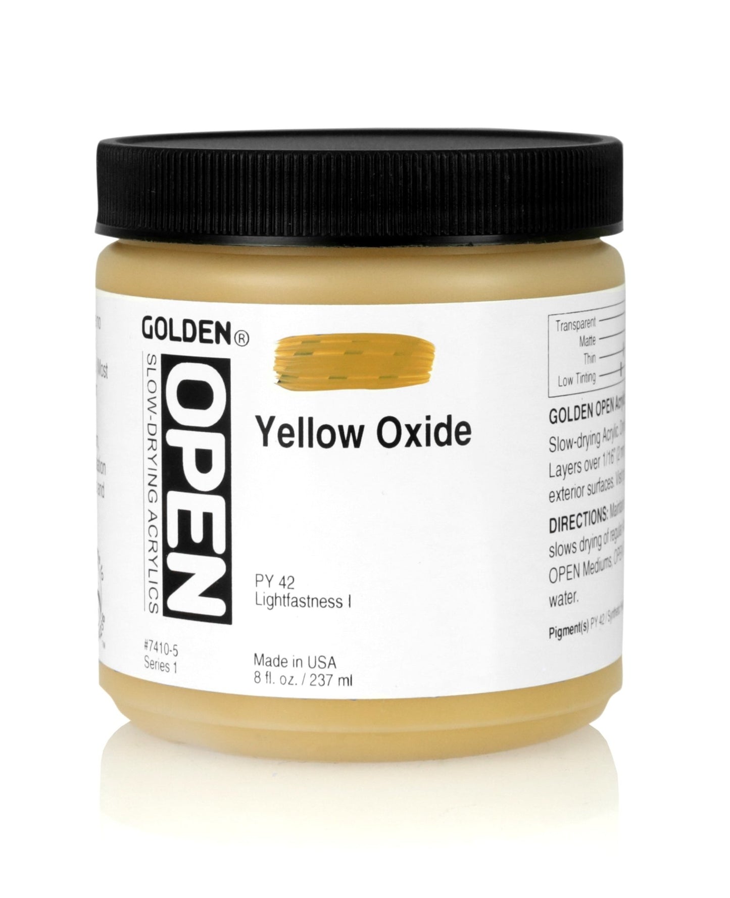 Golden Open Acrylics 237ml Yellow Oxide - theartshop.com.au