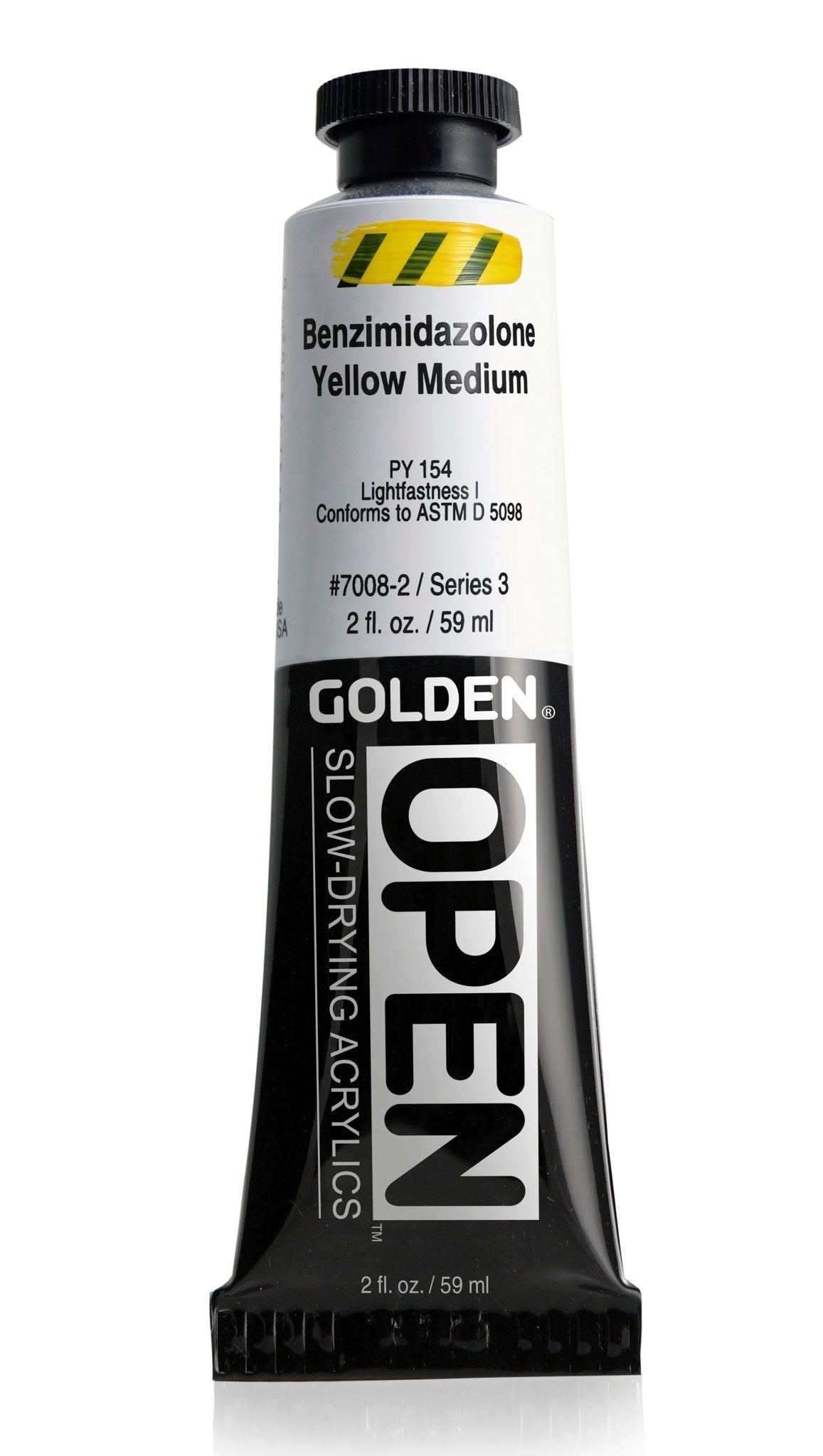 Golden Open Acrylics 59ml Benzimidazolone Yellow Medium - theartshop.com.au