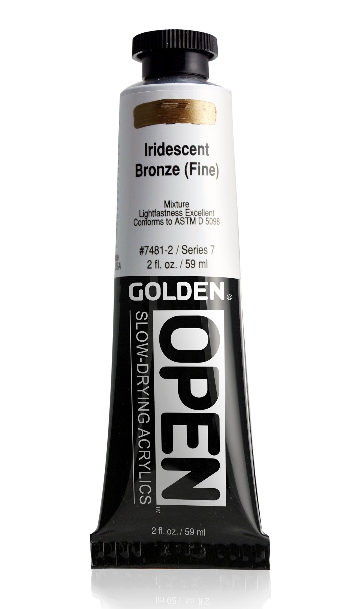 Golden Open Acrylics 59ml Iridescent Bronze (Fine) - theartshop.com.au