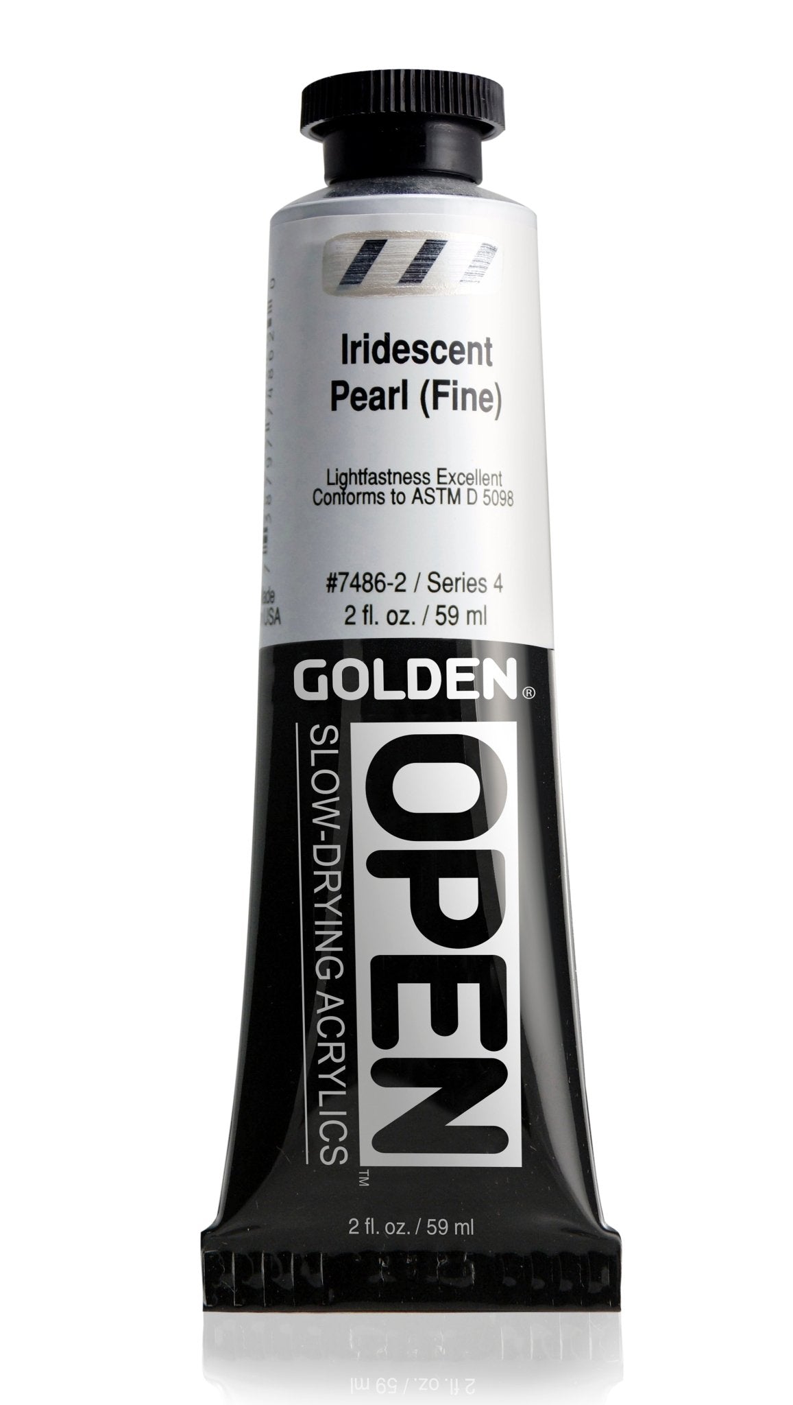 Golden Open Acrylics 59ml Iridescent Pearl (Fine) - theartshop.com.au