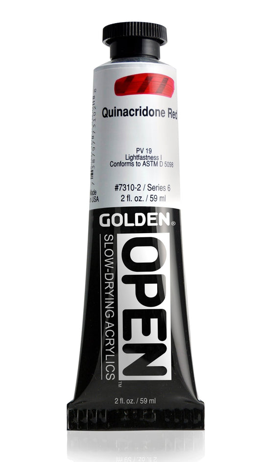 Golden Open Acrylics 59ml Quinacridone Red - theartshop.com.au