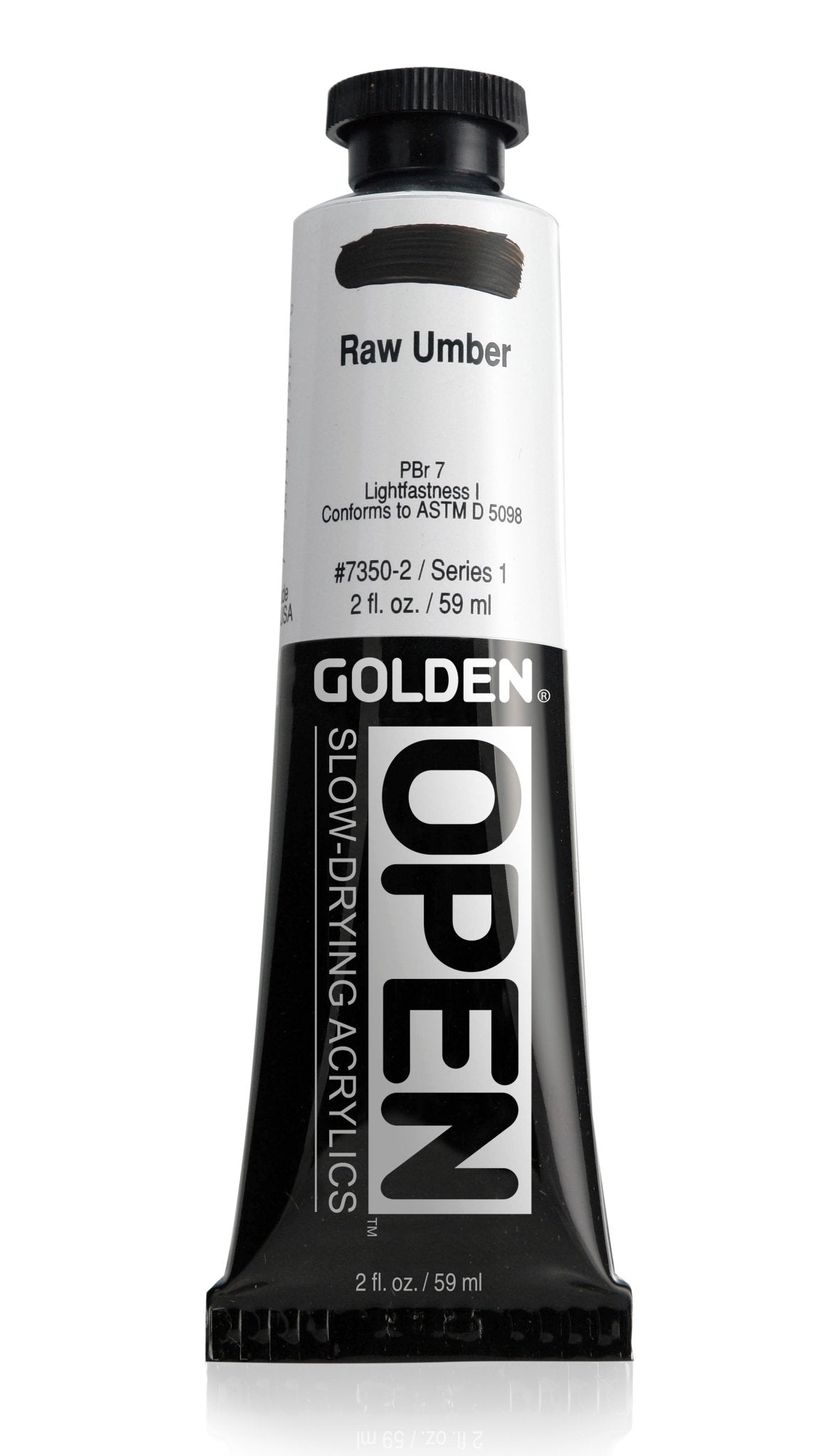 Golden Open Acrylics 59ml Raw Umber - theartshop.com.au