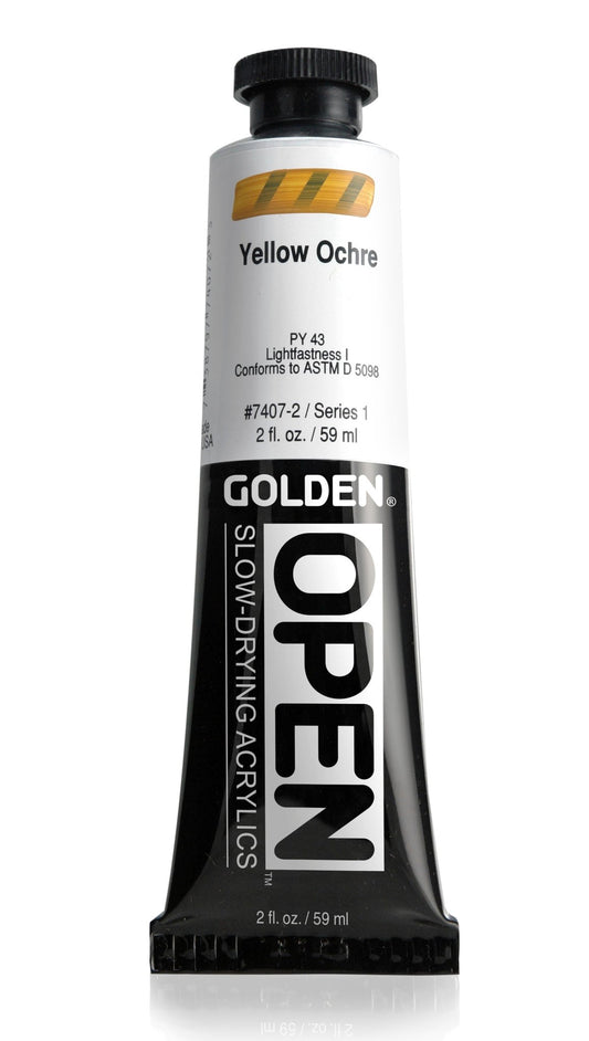 Golden Open Acrylics 59ml Yellow Ochre - theartshop.com.au