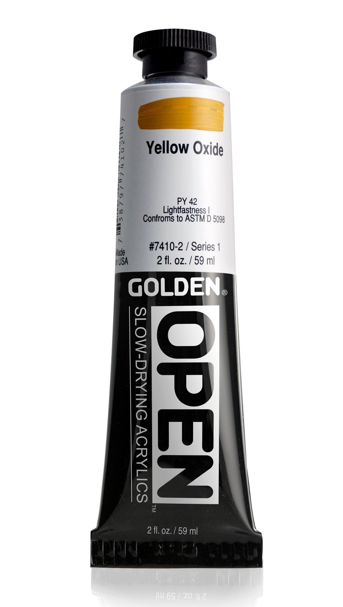 Golden Open Acrylics 59ml Yellow Oxide - theartshop.com.au